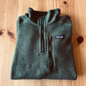 Patagonia Kids Better Sweater Industrial Green Fleece Jacket Size XL (14)